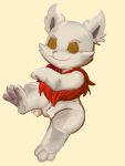  3:4 absurd_res anthro chest_tuft eyes_closed fae fur genitals hi_res league_of_legends male mammal mousecat penis red_body red_fur riot_games solo tan_body tan_fur teemo_(lol) tuft video_games yordle 