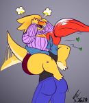  &lt;3 alphys anthro barefoot big_breasts blue_body blue_scales blush bottomwear breasts buckteeth butt cleavage cleavage_cutout clothed clothing covering covering_eyes covering_face duo embarrassed eyewear female female/female fin fish flustered gills glasses hair head_between_breasts head_fin huge_breasts keyhole_turtleneck lifting marine nipple_outline non-mammal_breasts pants ponytail red_hair reptile scales scalie sharp_teeth shirt short_stack shorts squish sweater tailwag tank_top teeth thick_tail thick_thighs thigh_squish tied_hair tight_clothing tight_sweater tight_topwear titezi-pyrump-art topwear undertale undyne video_games wide_hips yellow_body yellow_scales 