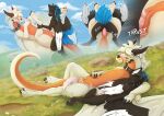 afterglow anthro anthro_on_feral anthro_penetrating anthro_penetrating_feral arm_around_shoulders avian beak bestiality black_body black_feathers bodily_fluids claws collar cuddling cum cum_in_slit cum_inside cum_on_penis dragon duo facial_horn feathered_wings feathers feral feral_penetrated flower from_front_position frottage genital_fluids genitals gryphon hi_res horn interspecies larger_penetrated male male/male male_penetrated male_penetrating male_penetrating_male mating_press meadow mythological_avian mythological_creature mythological_scalie mythology nose_horn on_grass penetration penile penile_penetration penis penis_in_slit plant scales scalie scuted_arms scutes sex size_difference skyvo slit_penetration slit_play small_dom_big_sub small_top_big_bottom smile white_body white_scales wings