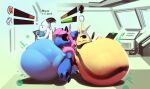 1_eye 2023 2_horns 3_toes ambiguous_anthro ambiguous_feral ambiguous_gender ambiguous_pred anthro anthro_pred arm_support armless arthropod artist_name aymbord aymbord_(character) back_wings bee belly big_belly biped black_claws black_eyes black_horn black_sclera black_stripes bloated blue_belly blue_body blue_face blue_scales charizard claws closed_frown closed_smile countershade_belly countershade_scales countershading dated digestion digital_media_(artwork) dragon duo_focus english_description english_text eye_contact fantastic_frontier feet feral feral_pred finger_claws frowning_at_another full-length_portrait fully_inside gameplay_mechanics generation_1_pokemon generation_2_pokemon glistening glistening_belly glistening_body glistening_ears glistening_face glistening_horn glistening_scales glowing glowing_eyes group gui head_horn health_bar hi_res horn huge_belly hymenopteran hyper hyper_belly insect inside larger_ambiguous legendary_pokemon legless looking_aside looking_at_another looking_at_object looking_at_screen looking_at_tablet lugia membrane_(anatomy) membranous_wings monotone_belly monotone_body monotone_face monotone_scales monotone_wings motion_lines mouth_closed multiple_pred multiple_prey mythological_creature mythological_scalie mythology narrowed_eyes nintendo no_limbs pointy_ears pokemon pokemon_(species) portrait red_eyes scales scalie shaded shadow side_eye sitting sitting_on_ground size_difference smaller_ambiguous smaller_anthro smaller_feral smaller_pred smile smiling_at_another smirk smirking_at_another smooth_horn smug soft_shading soft_vore spiker_(fantastic_frontier) striped_body stripes text toe_claws toes trio unseen_prey vore white_body white_eyes white_face white_scales white_sclera white_wings wings yellow_body
