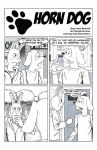  anthro canid canine canis domestic_dog duo english_text george_hartman horndog_(comic) isaac_baranoff lagomorph leporid male mammal rabbit text 