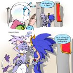 anthro armor arthropod beetle blaze_the_cat blue_body blue_fur comic crown dialogue domestic_cat eavesdropping eulipotyphlan excited felid feline felis female fur group headgear hedgehog hi_res idw_publishing insect jewel_the_beetle king knight loose_feather male mammal melee_weapon parchment purple_body purple_fur quavernsfw quill quills_(anatomy) royalty sega sir_percival_(sonic_and_the_black_knight) sonic_and_the_black_knight sonic_storybook_series sonic_the_hedgehog sonic_the_hedgehog_(comics) sonic_the_hedgehog_(idw) sonic_the_hedgehog_(series) speech_bubble spying sword tail tail_motion tailwag text trio warrior weapon
