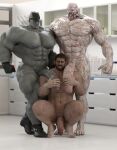3d_(artwork) balls barazoku beard big_balls big_dom_small_sub big_muscles big_nipples big_pecs big_penis capcom chris_redfield clothing digital_media_(artwork) dominant dominant_humanoid dominant_male facial_hair fedora genitals grey_body group group_sex handjob hat hat_only headgear headgear_only headwear headwear_only huge_balls huge_muscles huge_pecs huge_penis human human_on_humanoid humanoid humanoid_dominating_human interspecies larger_humanoid larger_male male male/male mammal melted_skin monster monstrous_humanoid mostly_nude mr._x_(resident_evil) muscular muscular_human muscular_humanoid muscular_male mustache navel nemesis_(resident_evil) nipples nsfwmaker nude pecs penile penis resident_evil sex size_difference smaller_human smaller_male submissive submissive_human submissive_male threesome trio two_doms_one_sub tyrant tyrant_(resident_evil)