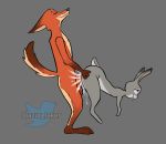  ambiguous_penetration anthro azurtaker_(artist) bodily_fluids canid canine cum cum_inside disney duo female flat_chested fox genital_fluids genitals hi_res judy_hopps lagomorph leporid male male/female mammal nick_wilde nude penetration penis predator/prey rabbit zootopia 