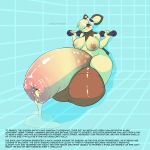  1:1 absurd_res anthro baby_pok&eacute;mon balls big_balls big_penis bodily_fluids breasts chode english_text foreskin foreskin_inflation fur genitals gynomorph hi_res huge_balls huge_penis humanoid_genitalia humanoid_penis hyper hyper_balls hyper_chode hyper_foreskin hyper_genitalia hyper_penis intersex jroy101 mammal mole_(disambiguation) musk nintendo nipples penis pichu piper_(smuttysquid) pok&eacute;mon pok&eacute;mon_(species) rodent slightly_chubby smegma smelly solo text video_games yellow_body yellow_fur 