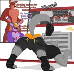  1:1 alpha_channel animatronic anthro bent_over bonnie_(fnaf) briefs bulge butt canid canine clothed clothing five_nights_at_freddy&#039;s footwear fox foxy_(fnaf) fur group hair hat headgear headwear hi_res lagomorph leporid machine male male/male mammal muscular muscular_male notkastar pants_down partially_clothed rabbit repair robot shoes signature smile tea_bagging text underwear vent video_games wardrobe_malfunction zatch_(character) 