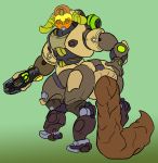  blizzard_entertainment feces female hi_res humanoid hyper hyper_feces lordcuckness machine manotaur orisa_(overwatch) overwatch pooping robot robotic scat unknown_species video_games 