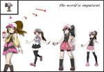  artist_request hat multiple_views pokemon pokemon_(game) pokemon_bw smile thighhighs touko_(pokemon) 