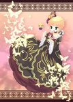  4girls beatrice blonde_hair brown_hair bug butterfly crown dress frills highres insect multiple_girls red_hair sakutarou shannon skirt takamura_masaya umineko_no_naku_koro_ni ushiromiya_battler ushiromiya_jessica ushiromiya_maria 