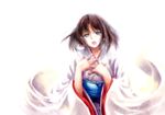  black_hair highres japanese_clothes kara_no_kyoukai kimono ryougi_shiki short_hair solo tears yuki_hikari 