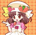  bad_id bad_pixiv_id brown_hair cooking_idol_ai!_mai!_main! hat hiiragi_mine lowres masuyama_kei solo 