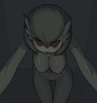  bent_over breasts creature dark gardevoir gen_3_pokemon hanging_breasts large_breasts looking_at_viewer masha naughty_face no_humans pokemon pokemon_(creature) pov solo tongue 