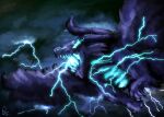 absurd_res air_creature cloud concept_art daranic dark_background digital_media_(artwork) digital_painting_(artwork) dragon electricity elemental_creature feral flying glowing glowing_eyes hi_res lightning living_cloud male secrets_of_uncrom solo storm uncrom visha wings yenocwolf