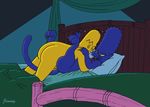  bed butt cat_marge claws couple feline female happy happy_sex homer_simpson human husband hybrid interspecies jimmy jimmy_(artist) lying male mammal marge_simpson missionary_position nude on_back panther penetration penis rough_sex scratches sex straight the_simpsons transformation wife yellow_body 