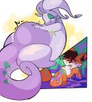 abdominal_bulge absurd_res after_vore ambiguous_gender anthro batruse belly belly_jiggle belly_slap belly_slapping big_belly bodily_fluids canid canine chubby_belly confusion digestion duo ferox_(feroxdoon) feroxdoon forced fox generation_6_pokemon goo_creature goodra goop goopy half-closed_eyes hi_res internal jiggling looking_at_viewer looking_pleasured male male/ambiguous mammal melty_digestion narrowed_eyes nintendo nonbinary_(lore) open_mouth oral_vore organs poison pokemon pokemon_(species) predator/prey predatory_look red_fox satisfied_look slap slightly_chubby smile soft_vore squirming stomach stomach_acid stunned tail unwilling_prey vore willing_pred