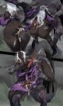 2025 5_fingers absurd_res anthro anus areola arm_wraps azula_beastman balls bent_over big_breasts biped black_anus black_areola black_body black_boots black_clothing black_footwear black_hat black_headwear black_nipples black_robe black_skin blush blush_lines bodily_fluids boots bouncing_breasts breast_grab breast_lick breast_play breasts butt carrying_another carrying_partner clothing comic cum cum_from_vagina cum_in_vagina cum_inside cum_on_leg cum_on_own_penis cum_on_penis cum_on_self digitigrade dominant dominant_anthro dominant_male duo elden_ring elden_ring_nightreign female female_human fingers footwear fromsoftware fur genital_fluids genitals glans grey_balls grey_body grey_fur hair hair_grab hair_over_eyes hand_on_breast hat head_back headgear headwear hi_res human human_on_anthro humanoid_genitalia humanoid_penis interspecies leg_wraps licking long_hair long_tongue male male/female male_anthro mammal mocomori motion_lines multicolored_clothing multicolored_robe nipples nude nude_anthro nude_male penetration penile penile_penetration penis penis_in_vagina pink_glans pink_penis pink_tongue plantigrade purple_clothing purple_hat purple_headwear purple_robe pussyjob questionable_consent recluse_(nightreign) robe rough_sex saliva saliva_on_breasts saliva_on_tongue saliva_string sex shaded sharp_teeth shoes standing standing_sex teeth tongue tongue_out touching_hair two_tone_hat two_tone_robe vaginal vaginal_fluids vaginal_penetration white_hair wraps