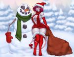  anthro blithedragon breasts christmas clothing female holidays mammal mouse murid murine rodent rouge_etolie snowman solo sweater topwear tree virgin_killer_sweater 