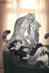 abs ambiguous_penetration anklet anthro artist_name asphodel_(asphodelearts) asphodelearts athletic athletic_male bisexual black_nose blue_eyes blush bodily_fluids bracelet breast_play breasts brother_(lore) brother_and_sister_(lore) butt butt_grab canid canine canis cheek_bulge cheetah claws cowgirl_position curtains dragon ears_back erection eye_of_horus eyeshadow felid feline feline_nose feline_tail fellatio female female_penetrated finger_claws from_front_position fur furniture genitals gradient_penis green_eyes grey_penis group group_sex half-brother_and_sister half-siblings hand_on_butt heterochromia hi_res holding_neck horn hybrid incest_(lore) jewelry knot larger_male leopard_spots light_through_window lion looking_at_another looking_at_partner looking_pleasured loving_gaze makeup male male/female male/male male_penetrated male_penetrating male_penetrating_female male_penetrating_male mammal markings messy_oral multicolored_body multicolored_fur mythological_creature mythological_scalie mythology narrowed_eyes nasir_(ndwolfy) nipples nyla_(ndwolfy) on_bottom on_sofa on_top oral oral_while_penetrating pantherine penetration penile penis pink_tongue pivoted_ears saliva saliva_string scalie sex sibling_(lore) sister_(lore) size_difference smile snow_leopard sofa sofa_sex spots spotted_body spotted_fur standing_oral tail tail_tuft text toe_claws tongue triangle_position trio tuft vein veiny_penis wolf yellow_eyes