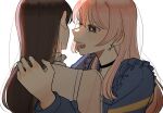  2girls bang_dream! bang_dream!_it&#039;s_mygo!!!!! black_hair blush chihaya_anon fang grey_eyes highres long_hair multiple_girls mygo!!!!!_(bang_dream!) pink_hair shiina_taki tears yoromimi_yu yuri 