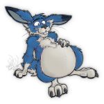 1:1 2025 3_toes alpha_channel anthro belly big_belly bloated blue_body blue_eyes blue_fur buckteeth chest_tuft claws digital_drawing_(artwork) digital_media_(artwork) digitigrade expansion eyebrows fangs feet feral front_view frown fur hair hand_on_belly hare hi_res huge_belly lachendesreh lagomorph leaning leaning_backward leporid long_ears male mammal multicolored_body multicolored_fur pawpads paws portrait pose rabbit sharp_teeth signature simple_background sitting solo solo_focus stuffing surprise teeth toes transparent_background tuft two_tone_body two_tone_fur whiskers