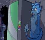 2025 almost_caught bodily_fluids breasts city city_background fan_character female fourssss gecko genitals hi_res hiding lizard multicolored_body nipples nude public public_nudity reptile scalie sega signature skitter_the_gecko sonic_the_hedgehog_(series) streaking sweat sweatdrop two_tone_body vending_machine vulva yellow_eyes