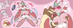 absurd_res after_transformation areola big_breasts blush bodily_fluids breast_grab breast_squish breasts busty_feral clothing duo female female/female feral flustered food fruit gender_symbol gender_transformation generation_4_pokemon generation_7_pokemon genitals hand_on_breast heart_eyes heart_symbol hi_res holding_breast lopunny lurantis nintendo nipples nulloffset pecha_berry pink_areola pink_nipples plant pokemon pokemon_(species) pokemon_berry squish sweat symbol torn_clothing transformation vulva