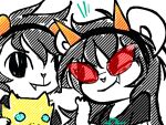 alpha_channel cosplay deviantart_muro_(artwork) digital_media_(artwork) duo female happy_tree_friends homestuck karkat_vantas low_res male male/female ms_paint_adventures muddydump terezi_pyrope
