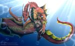  animal_humanoid anthro aykos breasts dragon drakvir equid european_mythology female greek_mythology hi_res hippocampus human humanoid hybrid icy-marth male mammal marine merfolk mythology water 