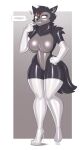 2025 anthro armwear big_breasts black_latex boots breasts c91 canid canine canis clothing dex_(kingmetal1471) elbow_gloves featureless_breasts featureless_crotch female fluffy fluffy_tail footwear fur gloves grey_body grey_fur grey_latex handwear hi_res high_heeled_boots high_heels latex latex_armwear latex_body latex_boots latex_clothing latex_elbow_gloves latex_footwear latex_gloves latex_handwear latex_legwear latex_thigh_boots latex_thigh_highs legwear mammal multicolored_body shoes solo tail thick_thighs thigh_boots thigh_highs white_armwear white_clothing white_elbow_gloves white_gloves white_handwear white_latex white_legwear white_thigh_boots white_thigh_highs wide_hips wolf zipper zipper_mouth