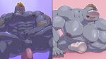 abs absurd_res anal anal_penetration anthro balls barazoku barbell_piercing beard biceps blush blush_lines bodily_fluids body_hair chest_hair clenched_teeth deltoids dildo dildo_in_ass dildo_insertion dildo_sitting duo eyewear facial_hair flint_steel generation_1_pokemon genitals glasses hi_res looking_pleasured machoke maldu male masturbation musclegut muscular muscular_anthro muscular_male navel nintendo nipple_barbell nipple_piercing nipples nude nude_anthro nude_male object_in_ass open_mouth pecs penetrable_sex_toy penetration penis penis_in_sex_toy piercing pink_background pokemon pokemon_(species) purple_background ryuji_kaiyo sex_toy sex_toy_in_ass sex_toy_insertion sharp_teeth simple_background small_penis split_screen sweat teeth tongue tongue_out trapezius vein veiny_penis