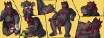 absurd_res animal_mask anthro anus arm_hair bdsm belly_hair bent_over_knee bodily_fluids body_hair butt canid canine canis chest_hair chris_valentine clothing collar colt_ott comic cuddling doggystyle duo ear_piercing facial_piercing fingering floofydip footwear from_behind_position gaping gaping_anus genital_fluids hairy_legs happy_trail harness hi_res holding_head kissing leash male male/male mammal mask mouth_play musclegut muscular mustelid nipple_piercing nipples nose_piercing open_mouth otter petplay piercing presenting presenting_hindquarters pubes pup_mask puppyplay raised_tail roleplay sex simple_background sleeping socks spread_anus spreading stepped_on stepping_on_face swallowing_urine tail tattoo urine urine_in_mouth watersports wolf yellow_background