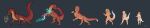 absurd_res anthro curvyfangs dragon female feral feral_to_human gender_transformation hi_res humanoid humiliation long_image magic male mtf_transformation mythological_creature mythological_scalie mythology scalie shrinking size_transformation solo species_transformation transformation wide_image