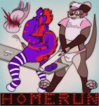 aardwolf animal_genitalia animal_penis anthro arms_tied ballbusting ballbusting_induced_orgasm balls baseball_bat baseball_cap baseball_uniform bat_(object) bdsm biped blood blood_on_penis bodily_fluids body_modification bondage bottomwear bound brown_body brown_fur bruised bruised_balls butt canid canine canine_genitalia canine_penis canis castration clothed clothing cock_and_ball_torture colored_nails countershade_face countershade_fur countershade_torso countershading crop_top cum cum_in_blood cumshot curled_tail digital_drawing_(artwork) digital_media_(artwork) duo ejaculation emanata emasculation english_text enjoying erection feet femboy fingers fluffy fluffy_ears fluffy_tail fur gambian_pouched_rat genital_fluids genital_mutilation genital_torture genitals goldnamaterasu gore gore_focus hair hands-free hands_behind_back hat headgear headwear hi_res hyena impact interior_view king_(goldnamaterasu) legwear male male/male mammal markings masochism moan multicolored_body murid murine mutilation nails neck_tuft open_mouth orgasm pain panties panties_bulge partially_clothed pattern_clothing pattern_legwear paws penis pink_eyes pink_hair purple_body purple_fur rat red_hair restraints rodent sadism shirt simple_background small_penis small_penis_dom smile sportswear spread_legs spreading stockings striped_body striped_clothing striped_fur striped_legwear striped_markings stripes submissive tail teeth testicular_rupture text thigh_highs tongue tongue_out topwear tuft underwear uniform waratah_(waratah) wounded