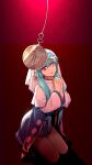  +_+ 2girls aqua_hair blue_coat capelet coat coin coin_on_string dress frontiersun hair_ornament hatsune_miku head_tilt highres hypnosis kasane_teto kneeling long_hair long_sleeves looking_at_viewer mind_control mismatched_pupils multiple_girls open_mouth own_hands_clasped own_hands_together pink_eyes red_background reflection shadow short_dress solo synthesizer_v t-shi_no_hanashi_wo_shinjiru_na_(vocaloid) utau veil vocaloid 