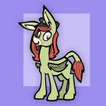  1:1 asinus bat_pony bat_wings clothing donkey equid equine facial_hair goatee hair hat headgear headwear hi_res horse hybrid long_hair male mammal membrane_(anatomy) membranous_wings mule my_little_pony pegamule solo toonbat toonbat_(oc) wings 