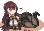  breast_hold girls_frontline kintsuba pantyhose uniform wa2000_(girls_frontline) 