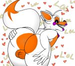  anus artemthehalf balls barely_visible_anus canid canine five_nights_at_freddy&#039;s five_nights_at_freddy&#039;s_world fox genitals gynomorph intersex lolbit_(fnaf) mammal solo video_games 