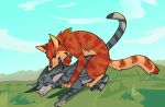  all_fours ambiguous_gender anal doggystyle domestic_cat duo felid feline felis feral flametail_(warriors) from_behind_position hi_res jayfeather_(warriors) male male/male mammal mounting sex warriorcunt warriors_(cats) 