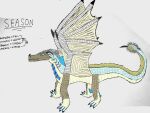 4:3 digital_drawing_(artwork) digital_media_(artwork) dragon drawing emoartist english_text european_mythology feral hi_res horn icewing_(wof) male membrane_(anatomy) membranous_wings mudwing_(wof) mythological_creature mythological_scalie mythology sandwing_(wof) scales scalie season season_(emoartist) seawing_(wof) simple_background solo tail text western_dragon wings wings_of_fire