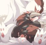  anal anal_penetration animal_genitalia animal_penis brush claws excadrill feral fur genitals group hug male male/male markings nintendo penetration penis pok&eacute;mon pok&eacute;mon_(species) red_markings shixiexiaomo video_games zangoose 