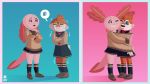  16:9 2018 amphibian amur_carp anthro axey_(wazzaldorp) axolotl blue_eyes blue_sclera carp clothing cold cyprinid cypriniform duo female fish hi_res hug koi koi-chan legwear marine mole_salamander pink_eyes real_axolotl_hours salamander_(amphibian) shaking shared_clothing shivering socks typical_carp wazzaldorp widescreen 