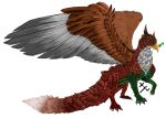  2020 alpha_channel avian canid canine digital_drawing_(artwork) digital_media_(artwork) dragon feathers feral flower fox fur granistad gryphon male mammal mythological_avian mythology plant rose_(flower) scales signature solo xyverious 