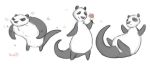  2020 anthro digital_media_(artwork) giant_panda kuroi-kisin male mammal simple_background smile solo ursid white_background 