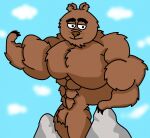 2015 3_fingers abs anthro anthrofied arm_hair arm_tuft bedroom_eyes big_muscles big_pecs biped black_eyebrows black_eyes black_finger_claws blue_sky body_hair brickleberry brown_body brown_fur brown_nose bulge casual_nudity chest_tuft chin_tuft claws cloud cloudy_sky collarbone colored comedy_central crotch_tuft digital_drawing_(artwork) digital_media_(artwork) ear_tuft elbow_tuft eyebrows facial_tuft featureless_crotch finger_claws fingers forearm_hair forearm_tuft forearms fur glance half-closed_eyes huge_muscles huge_pecs hyper hyper_biceps hyper_muscles hyper_pecs koala leg_tuft looking_at_viewer macro male malloy_(brickleberry) mammal marsupial mountain muscular muscular_arms narrowed_eyes natural nude nudist outside pecs pinup pose ribs seductive shaded shoulder_tuft sky small_hands small_tail smile smiling_at_viewer smug smug_expression smug_eyes smug_face smug_grin solo tail thick_eyebrows thigh_tuft top_heavy trapezius tuft vein veiny_muscles vombatiform whisker_spots wish-granter