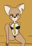  anthro cervid clothing female freckles hi_res hooves mammal necktie nikita slim solo spots the_testimony_of_trixie_glimmer_smith underwear 