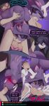  2025 69_position assisted_sex balls big_balls big_butt big_penis black_hair bodily_fluids brown_hair butt butt_grab calem_(pokemon) comic cum cum_in_mouth cum_inside dialogue english_text excessive_cum excessive_genital_fluids female floating_hands generation_4_pokemon genital_fluids genitals ghost group hair hand_on_butt hex_maniac hi_res human humanoid male male/female mammal mismagius multicolored_body nintendo oral penis pink_body pink_eyes plump_labia pokemon pokemon_(species) purple_body purple_eyes schpicy sex speech_bubble spirit text trio two_tone_body vulva yellow_sclera 