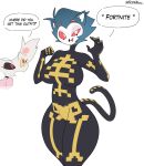 absurd_res angel_dust anthro avian biped bird clothed clothing demon dialogue duo fur grey_body hazbin_hotel hellaverse helluva_boss hi_res male markmanez open_mouth owl pink_body pink_fur red_eyes red_sclera simple_background speech_bubble standing stolas_(helluva_boss) tail text three-quarter_view white_body white_eyes white_fur