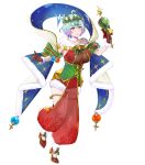  1girl ahoge attack blue_hair breasts crystal fire_emblem fire_emblem_heroes gloves green_eyes highres holding holding_wand large_breasts mistletoe mistletoe_hair_ornament non-web_source official_alternate_costume official_art parted_lips red_gloves see-through_clothes seidr_(fire_emblem) seidr_(winter)_(fire_emblem) shawl short_hair smile solo star_(symbol) star_print wand 