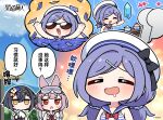  +++ 2others 3girls :d ^_^ amber_(stella_sora) amber_(swimsuit)_(stella_sora) banknote beret bikini black_hair blue_bow blue_bowtie blue_hair blue_sailor_collar blue_scrunchie blush bob_cut bow bowtie cellphone chinese_commentary chinese_text closed_eyes colored_tips commentary_request drooling flip_phone food gradient_hair hair_ornament hair_scrunchie hairclip hat hat_bow highres holding holding_phone inverted_bob iris_(stella_sora) iris_(swimsuit)_(stella_sora) jitome karin_(stella_sora) long_hair low_twintails money multicolored_hair multiple_girls multiple_others official_alternate_costume official_art one-piece_swimsuit open_mouth phone pink_hair polka_dot polka_dot_scrunchie purple_hair raised_inner_eyebrows red_eyes sailor_bikini sailor_collar scrunchie shaved_ice smile speech_bubble stella_sora striped_bikini striped_clothes sunglasses swimsuit taking_picture traditional_bowtie translation_request twintails white_hat white_one-piece_swimsuit yellow_eyes 