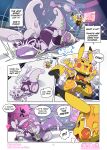  animal_genitalia battle cloaca clothing comic cosplay_pikachu_(costume) duo english_text female feral genitals goodra hi_res human insomniacovrlrd mammal nintendo pikachu pikachu_libre pok&eacute;mon pok&eacute;mon_(species) size_difference sound_effects text trainer video_games 